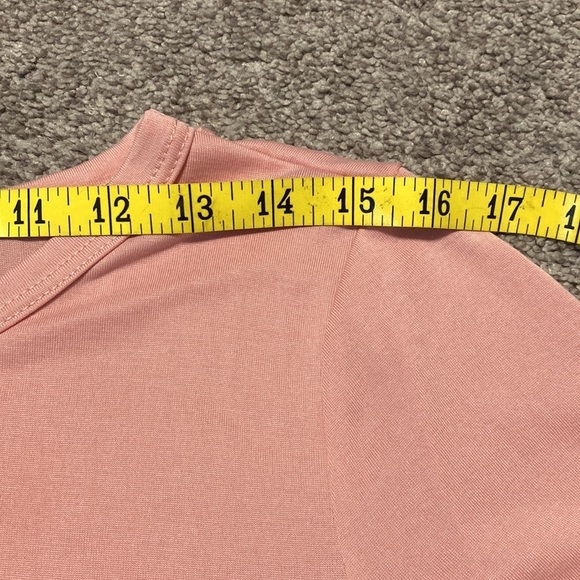 Lavender Field pink ruffled short sleeve top L - Picture 13 of 16